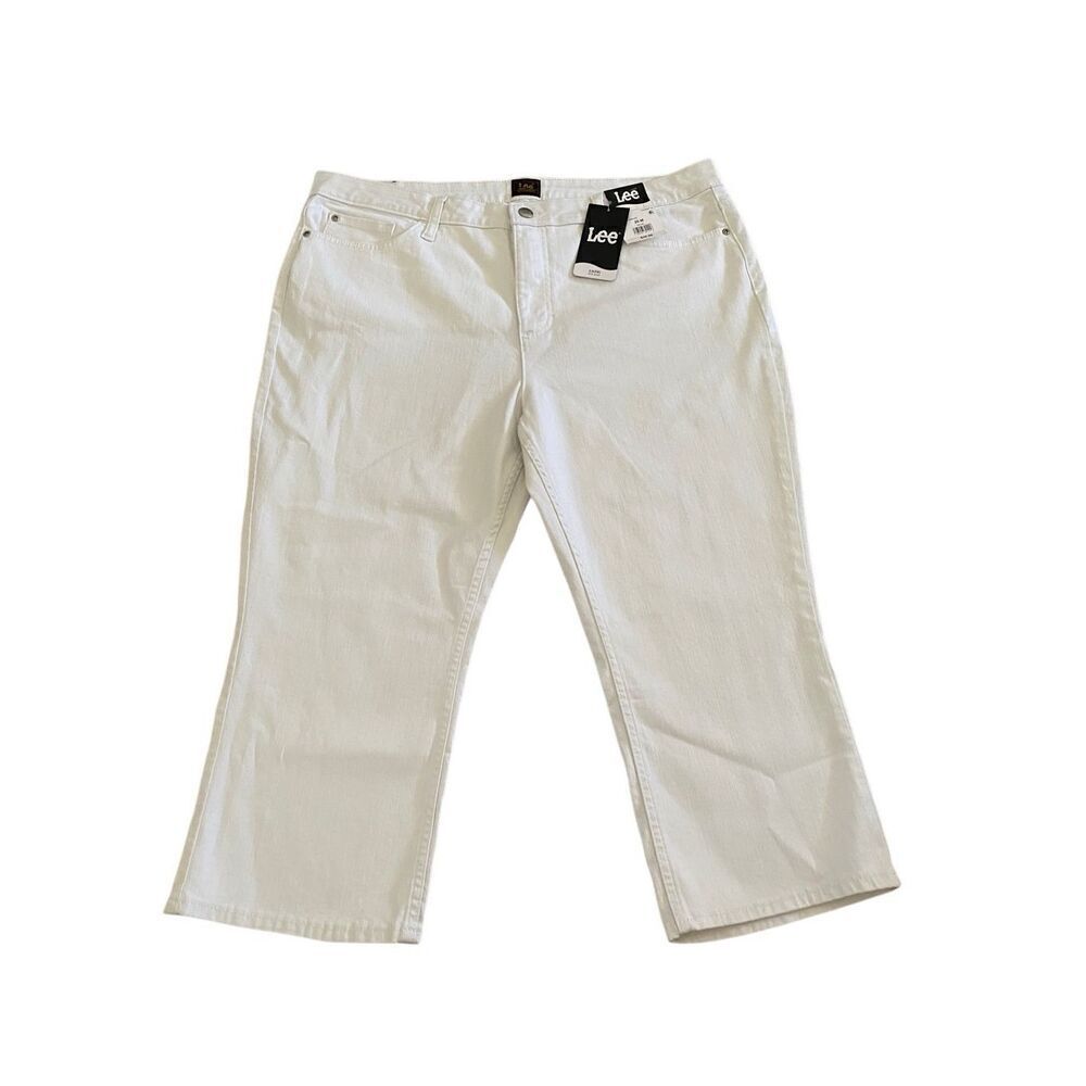 Lee White Ankle Cropped Jeans Casual Style